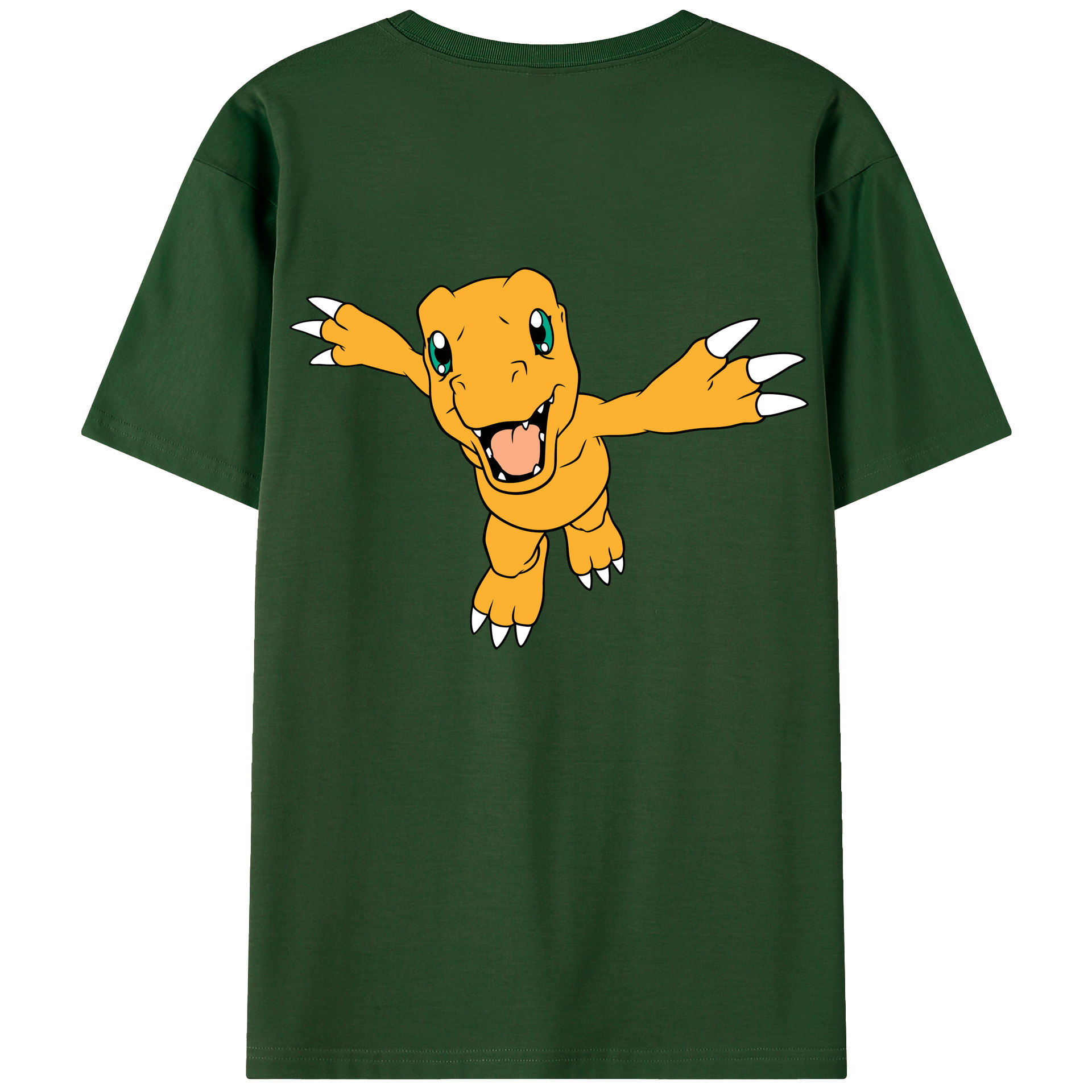 （画像用） Digimon デジタルモンスター/デジモン 綿100％半袖Tシャツ（背面プリント）